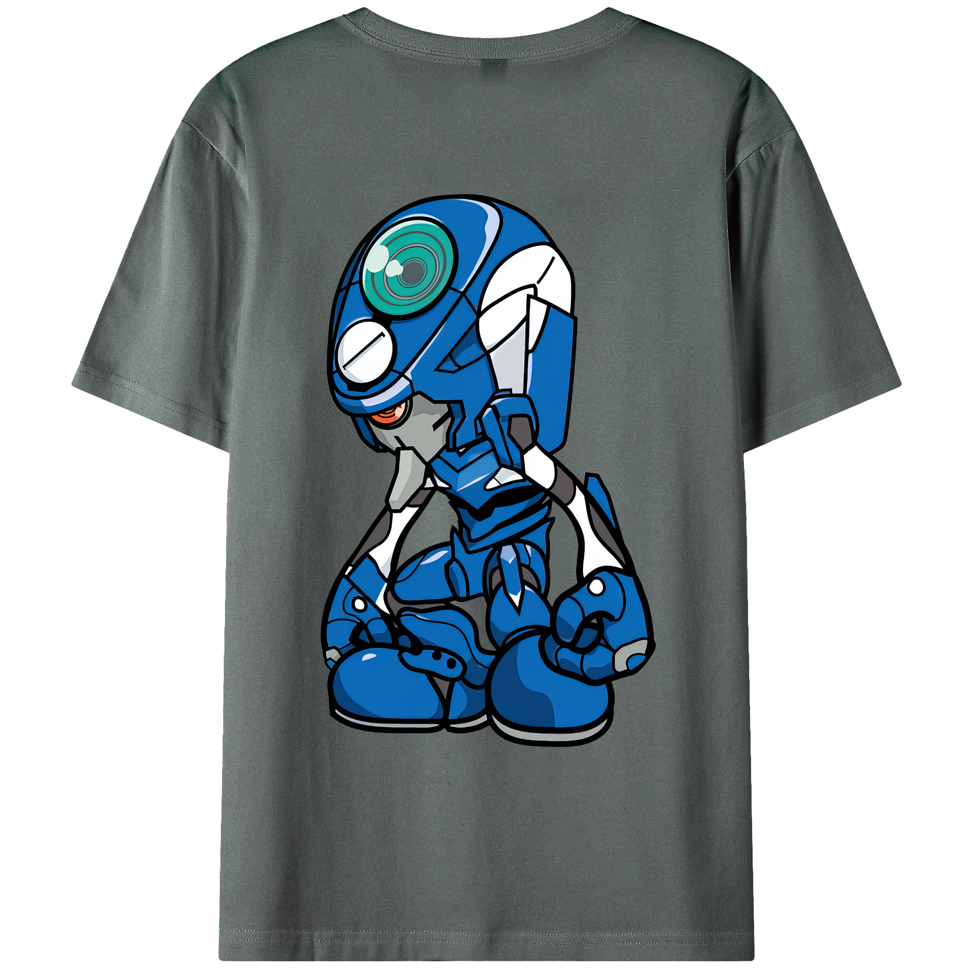 （画像用） EVA 新世紀エヴァンゲリオン 綿100％ メンズ半袖Tシャツ（バックプリント） 通気性